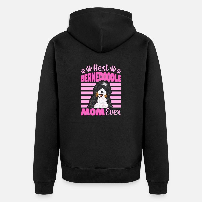 Chien Bernedoodle - Veste à capuche bio Premium Unisexe - noir