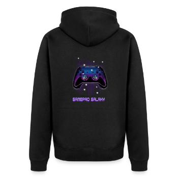 Gamers Video Gaming Geek Console Game Controller - Unisex Premium Organic Zip Hoodie - black - Back - Nico (187cm)