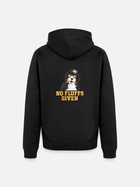 Bernedoodle Hund - Unisex Premium Bio Zip Hoodie - Schwarz