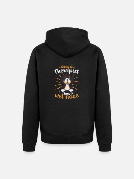 Chien Bernedoodle - Veste à capuche bio Premium Unisexe - noir