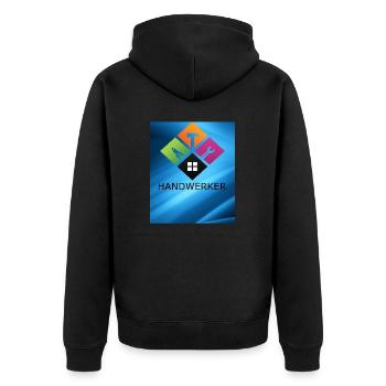 Chemise d’artisan également pour les petits artisans - Veste à capuche bio Premium Unisexe - noir - Dos - Nico (187cm)