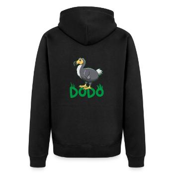 Amoureux des oiseaux Flying Bird Dodo - Veste à capuche bio Premium Unisexe - noir - Dos - Nico (187cm)