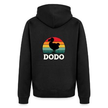 Amoureux des oiseaux Flying Bird Dodo - Veste à capuche bio Premium Unisexe - noir - Dos - Nico (187cm)