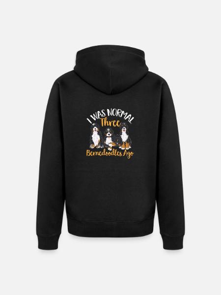Chien Bernedoodle - Veste à capuche bio Premium Unisexe - noir