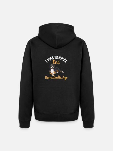 Chien Bernedoodle - Veste à capuche bio Premium Unisexe - noir