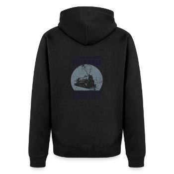 Je n’ai pas besoin de thérapie Travailleur de locomotive - Veste à capuche bio Premium Unisexe - noir - Dos - Nico (187cm)