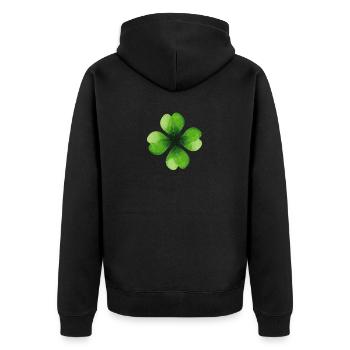 T-SHIRT PREMIUM DE LA SAINT-PATRICK, JOUR DE LA SAINT-PATRICK I - Veste à capuche bio Premium Unisexe - noir - Dos - Nico (187cm)