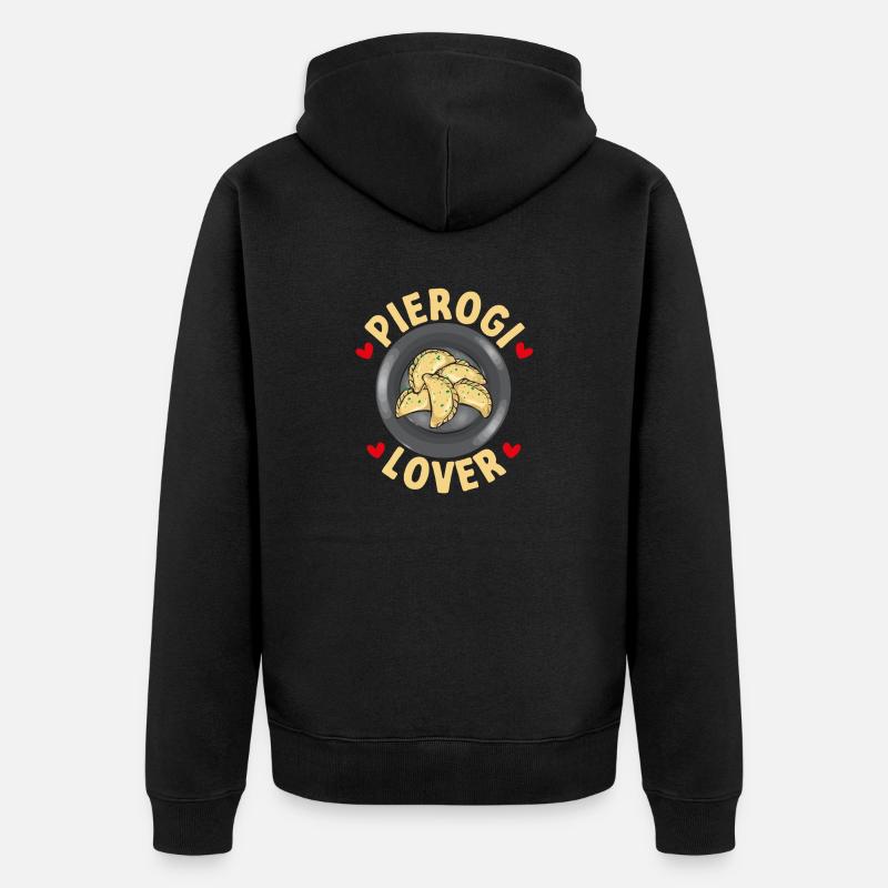 Pierogi polonais - Veste à capuche bio Premium Unisexe - noir