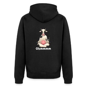 Yoga, Méditer, Conscience, Méditation - Veste à capuche bio Premium Unisexe - noir - Dos - Nico (187cm)