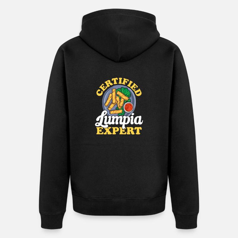 Lumpia Cuisine philippine Philippines - Veste à capuche bio Premium Unisexe - noir