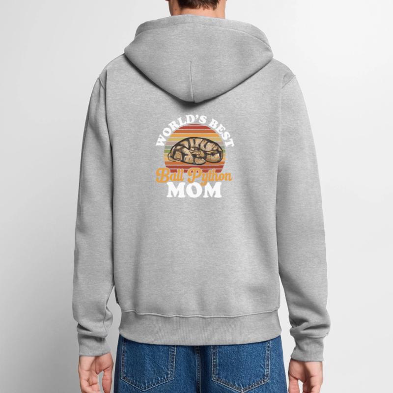 Ball Python Snake King Python Veste à capuche bio Premium Unisexe