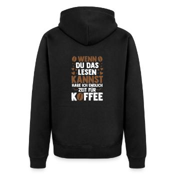 Mom Mother's Day Mom - Unisex Premium Organic Zip Hoodie - black - Back - Nico (187cm)