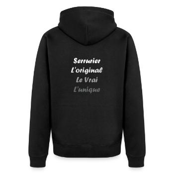 Serrurier - Veste à capuche bio Premium Unisexe - noir - Dos - Nico (187cm)