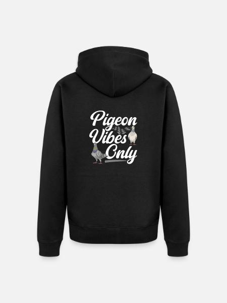 Taubensport Taubenzüchter Brieftaube - Unisex Premium Bio Zip Hoodie - Schwarz