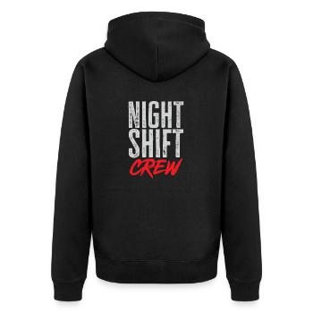 Infirmière de nuit - Veste à capuche bio Premium Unisexe - noir - Dos - Nico (187cm)