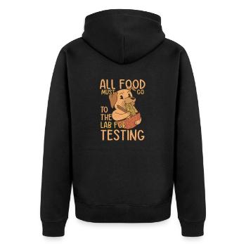 Tous les aliments doivent aller au laboratoire pour être testés par le propriétaire Labr - Veste à capuche bio Premium Unisexe - noir - Dos - Nico (187cm)
