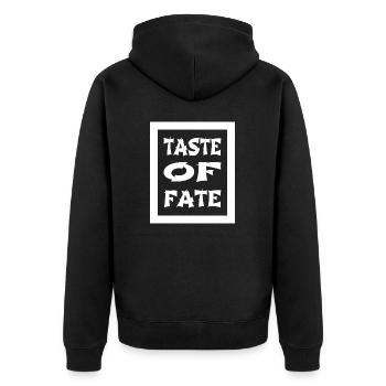 birthday present present idea culinary creations - Unisex Premium Bio Zip Hoodie - Schwarz - Hinten - Nico (187cm)