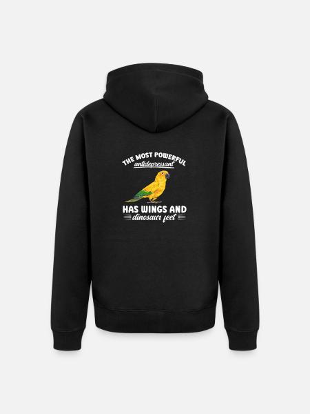 Parakeet Parrot Parakeet Bird - Unisex Premium Organic Zip Hoodie - black