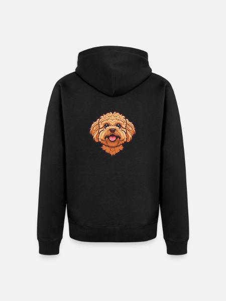 Maltipoo | Cartoon Artwork - Ekologisk premiumluvjack unisex - svart