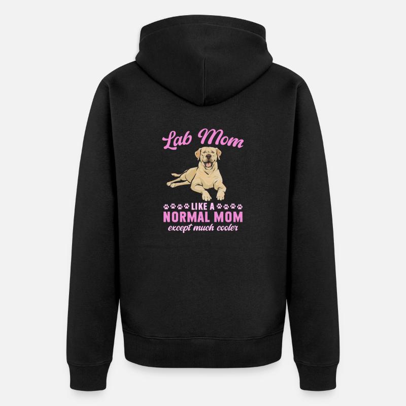 Labrador Retriever jaune - Veste à capuche bio Premium Unisexe - noir