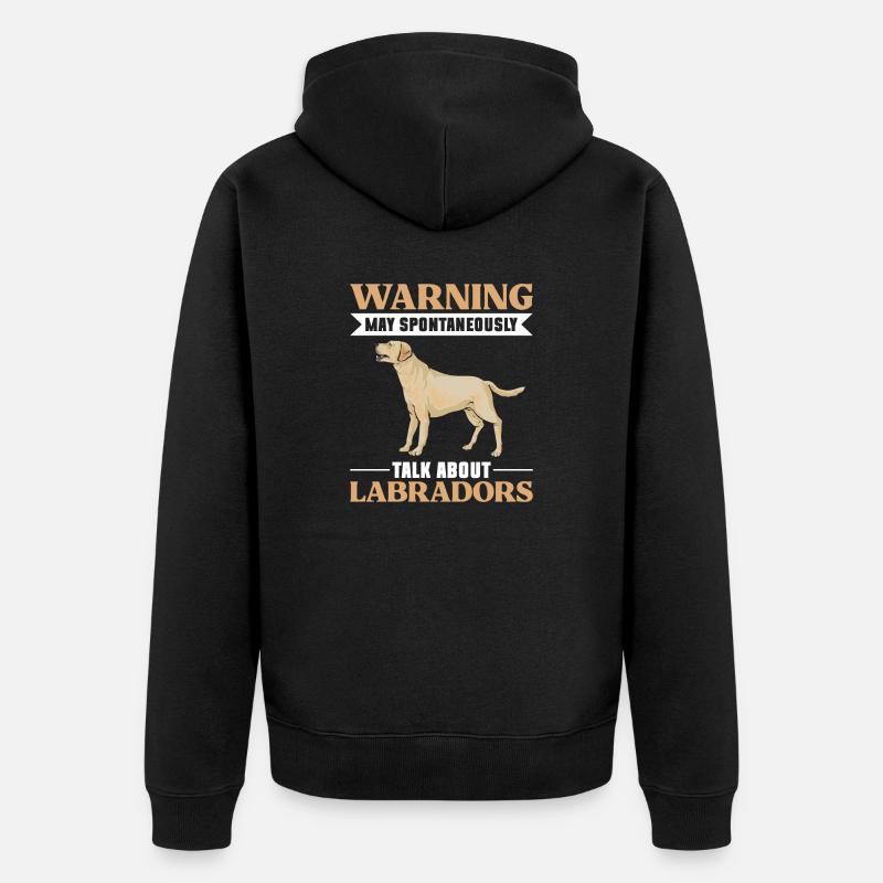 Labrador Retriever jaune - Veste à capuche bio Premium Unisexe - noir