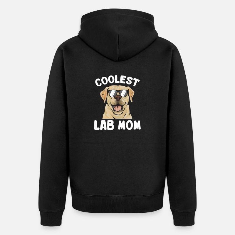 Labrador Retriever jaune - Veste à capuche bio Premium Unisexe - noir