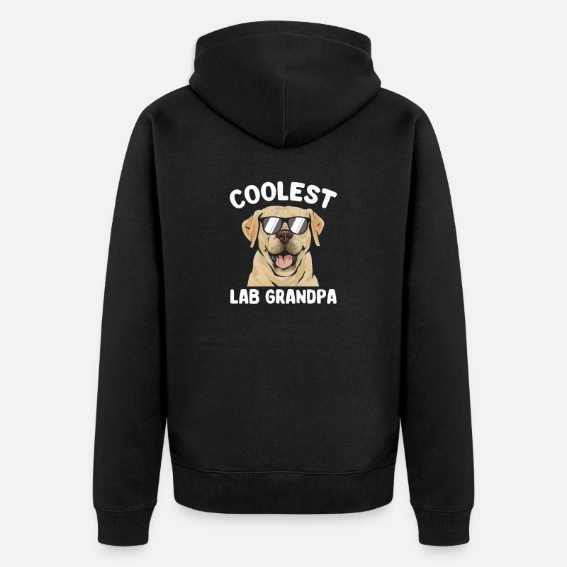 Labrador Retriever jaune - Veste à capuche bio Premium Unisexe - noir