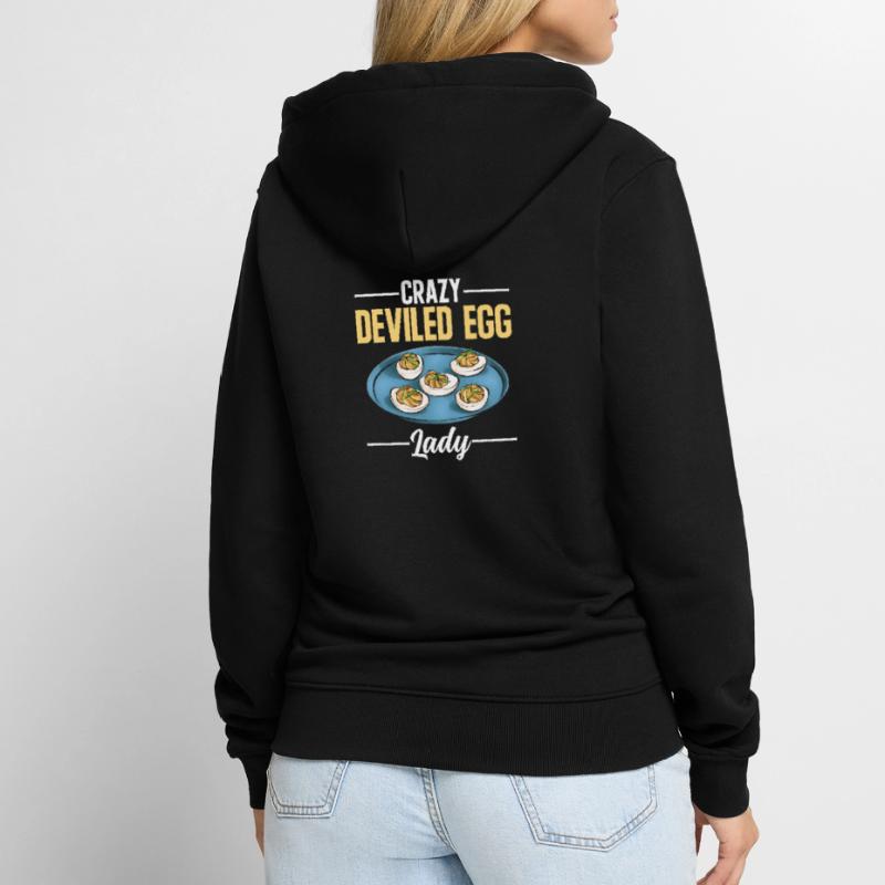 Stuffed Eggs Deviled Eggs Unisex Premium Organic Zip Hoodie
