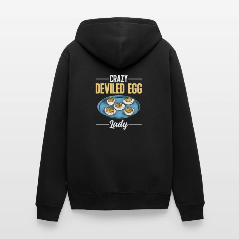 Stuffed Eggs Deviled Eggs Unisex Premium Organic Zip Hoodie