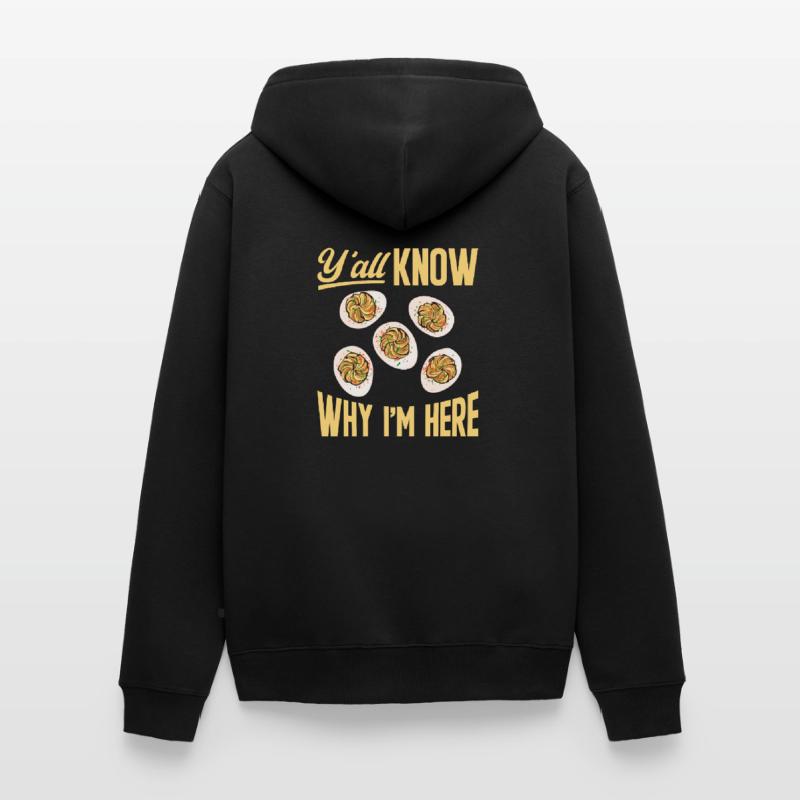 Stuffed Eggs Deviled Eggs Unisex Premium Organic Zip Hoodie