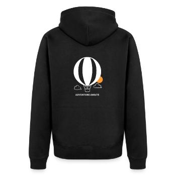 Vol en montgolfière Sky I Gift - Veste à capuche bio Premium Unisexe - noir - Dos - Nico (187cm)