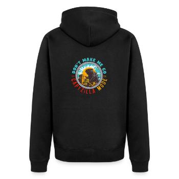 Ne me faites pas passer en mode Capyzilla - Capybara Meme - Veste à capuche bio Premium Unisexe - noir - Dos - Nico (187cm)