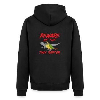 Molina Perruche Perroquet Perruche Oiseau Perruche - Veste à capuche bio Premium Unisexe - noir - Dos - Nico (187cm)