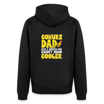 Parakeet, Parrot, Parakeet, Bird - Unisex Premium Organic Zip Hoodie - black - Back - Nico (187cm)