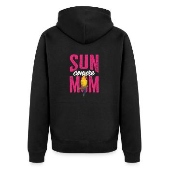 Parakeet, Parrot, Parakeet, Bird - Unisex Premium Organic Zip Hoodie - black - Back - Nico (187cm)
