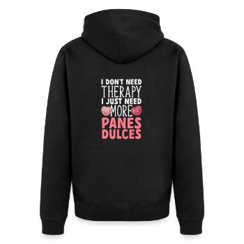 Concha Hispanique Mexicain Pan Dulce - Veste à capuche bio Premium Unisexe - noir - Dos - Nico (187cm)