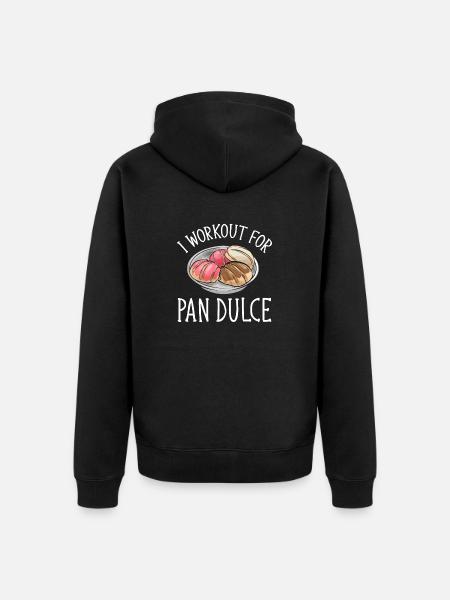 Concha Hispanic Mexican Pan Dulce - Unisex Premium Organic Zip Hoodie - black