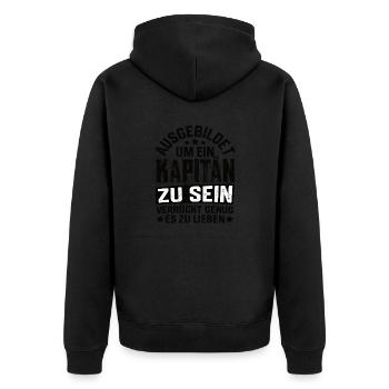 Capitaine Voiliers Bateau Skipper Disant - Veste à capuche bio Premium Unisexe - noir - Dos - Nico (187cm)