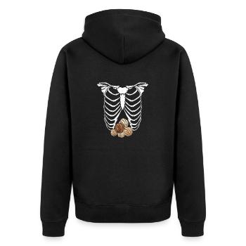 Concha Hispanique Mexicain Pan Dulce - Veste à capuche bio Premium Unisexe - noir - Dos - Nico (187cm)
