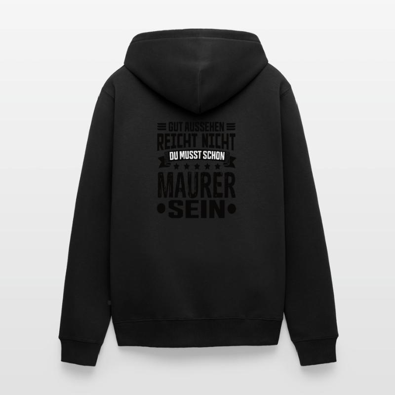 Bricklayer Building Construction Structural Engineer Bricklayer Funny Unisex Premium Organic Zip Hoodie
