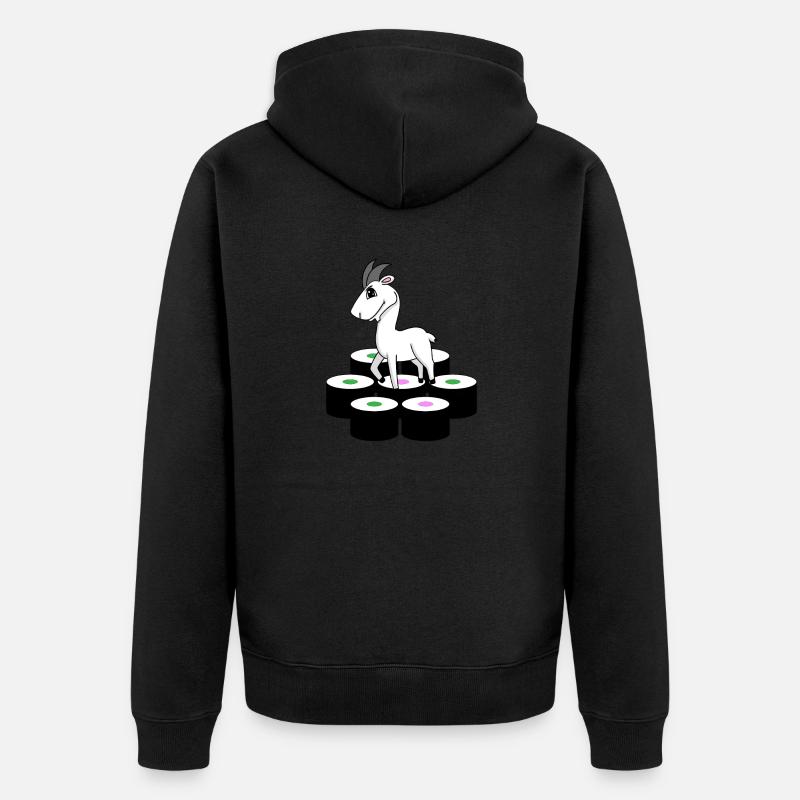 Sushi de chèvre - Veste à capuche bio Premium Unisexe - noir