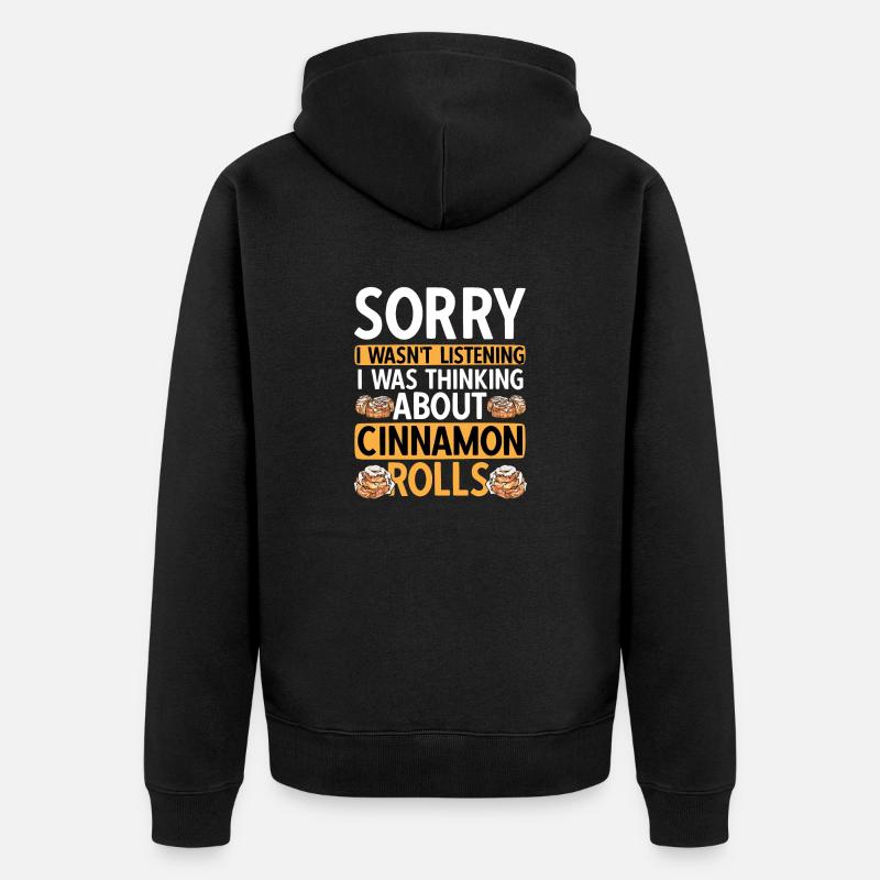 Rouleau à la cannelle - Veste à capuche bio Premium Unisexe - noir