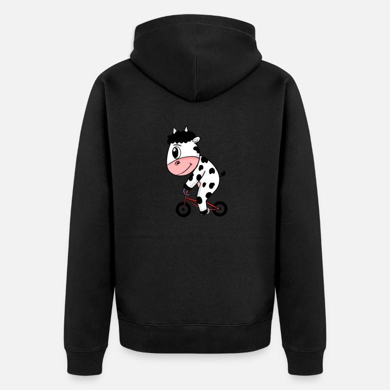 Vélo de vache - Veste à capuche bio Premium Unisexe - noir