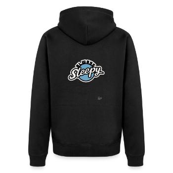 TOUJOURS FATIGUÉ - Veste à capuche bio Premium Unisexe - noir - Dos - Nico (187cm)
