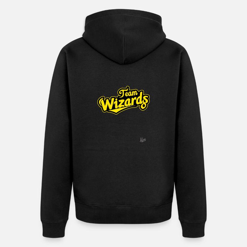 Simple membre de l'équipe Wizard - Veste à capuche bio Premium Unisexe - noir