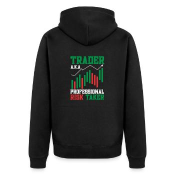 Trading Crypto Stock Market Investor Day Trader - Veste à capuche bio Premium Unisexe - noir - Dos - Nico (187cm)