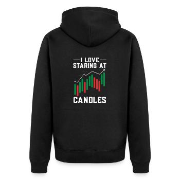 Trading Crypto Stock Market Investor Day Trader - Veste à capuche bio Premium Unisexe - noir - Dos - Nico (187cm)