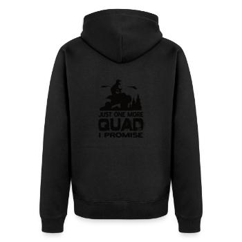 Just One More Quad I Promise Quad AtV Quads - Unisex Premium Organic Zip Hoodie - black - Back - Nico (187cm)