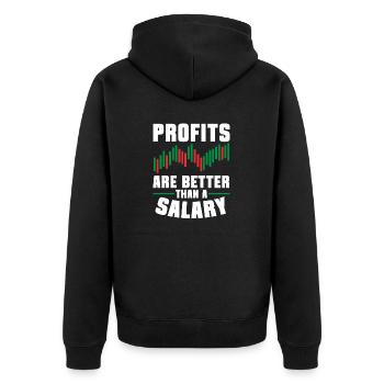 Trading Crypto Stock Market Investor Day Trader - Veste à capuche bio Premium Unisexe - noir - Dos - Nico (187cm)