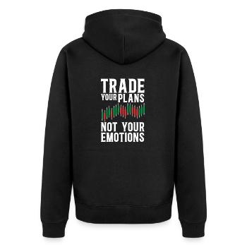 Trading Crypto Stock Market Investor Day Trader - Veste à capuche bio Premium Unisexe - noir - Dos - Nico (187cm)